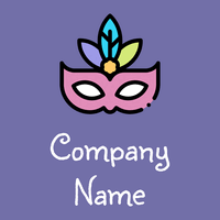 Carnival mask logo on a Scampi background - Fashion & Beauty