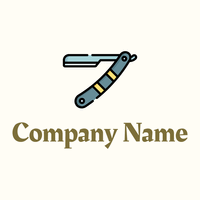 Straight razor on a Floral White background - Fashion & Beauty