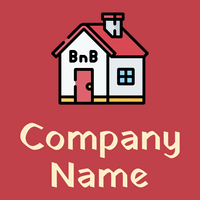 Bed and breakfast on a Sunset background - Travel & Hotel