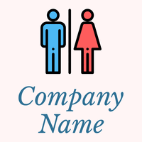 Toilets logo on a Snow background - Construction & Tools