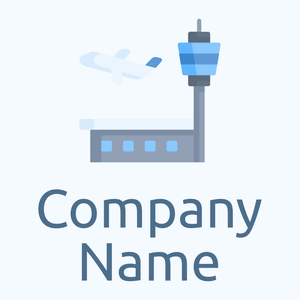 Rock Blue Airport on a Alice Blue background - Automotive & Vehicle