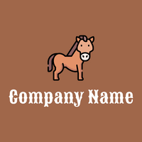 Horse on a Sante Fe background