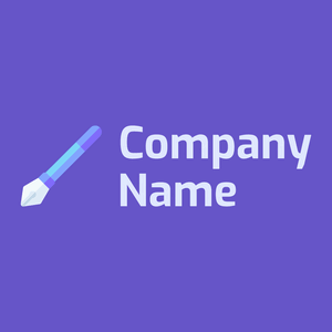 Maya Blue Caligraphy on a Slate Blue background - Entertainment & Arts