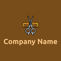Barber logo on a Russet background - Fashion & Beauty