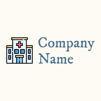 Hospital logo on a Floral White background - Architectural